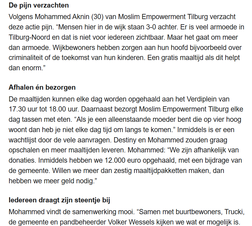 Iftar maaltijden Ramadan 2026
