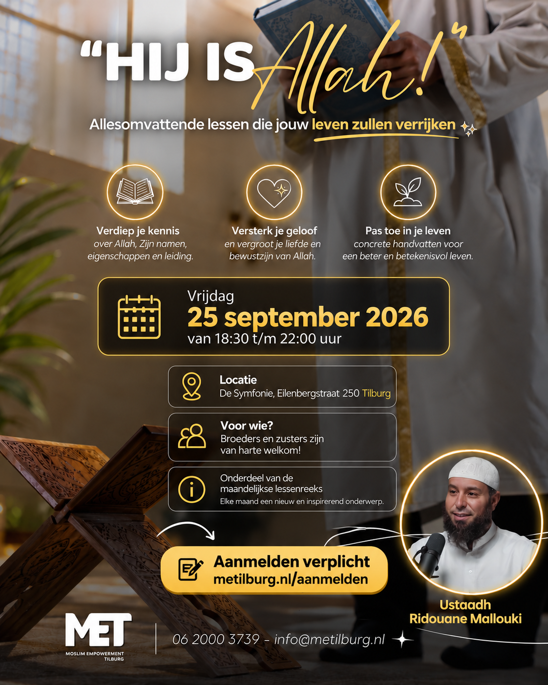 Lezing Hij is Allah - 25 september